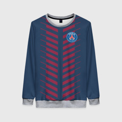 Женский свитшот 3D PSG logo original uniform ПСЖ форма