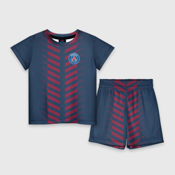 Детский костюм с шортами 3D PSG logo original uniform ПСЖ форма