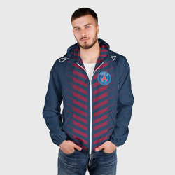 Мужская ветровка 3D PSG logo original uniform ПСЖ форма - фото 2