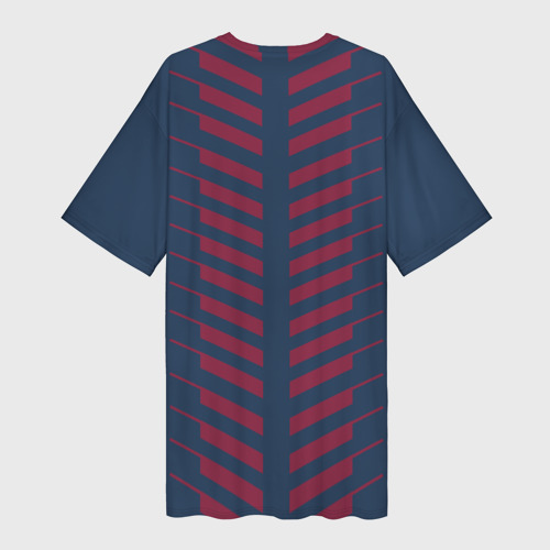 Платье-футболка 3D PSG logo original uniform ПСЖ форма, цвет 3D печать - фото 2