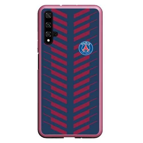 Чехол для Honor 20 PSG logo original uniform ПСЖ форма, цвет малиновый