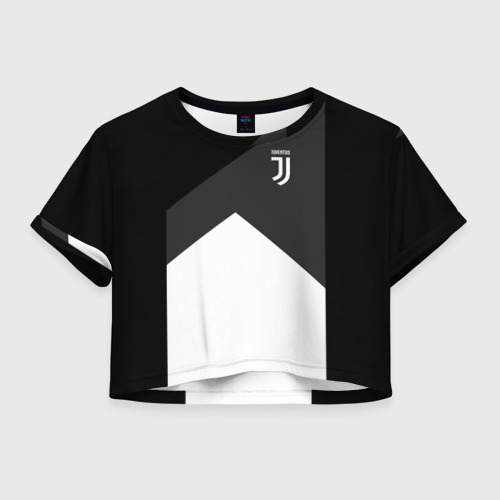 Женская футболка Crop-top 3D Juventus 2018 Original #8, цвет 3D печать