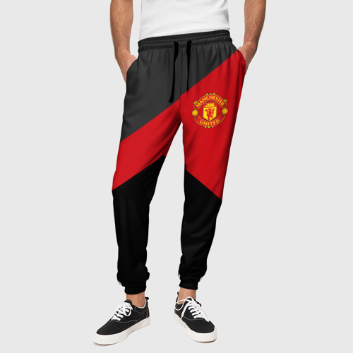 Мужские брюки 3D Manchester United 2018 #19, цвет 3D печать - фото 4