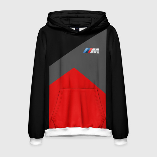 Мужская толстовка 3D BMW 2018 SportWear #1, цвет белый