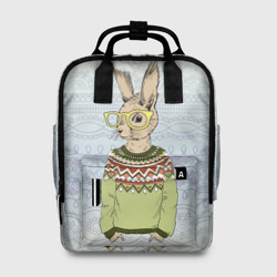 Женский рюкзак 3D Кролик хипстер