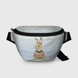 Поясная сумка 3D Кролик хипстер