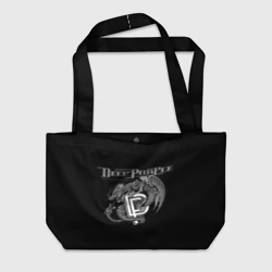 Пляжная сумка 3D Deep Purple - black dragon