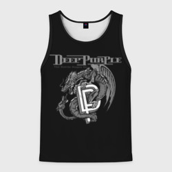Мужская майка 3D Deep Purple - black dragon