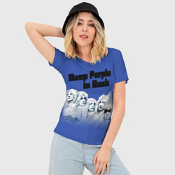 Женская футболка 3D Slim Deep Purple In the rock - фото 2