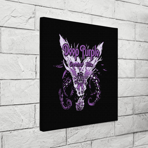 Холст квадратный Deep Purple, цвет 3D печать - фото 3