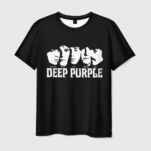 Мужская футболка 3D Deep Purple Фото 01 Мужская футболка 3D Deep Purple Фото 01