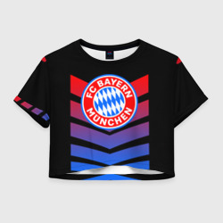 Женская футболка Crop-top 3D Bayern Munchen Байерн Мюнхен