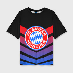 Женская футболка oversize 3D Bayern Munchen Байерн Мюнхен