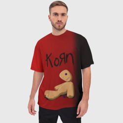 Мужская футболка oversize 3D Korn - фото 2