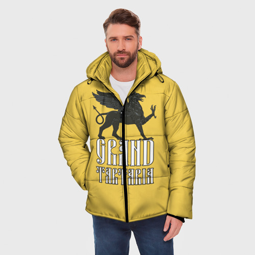 Мужская зимняя куртка 3D Великая Тартария, цвет черный - фото 3