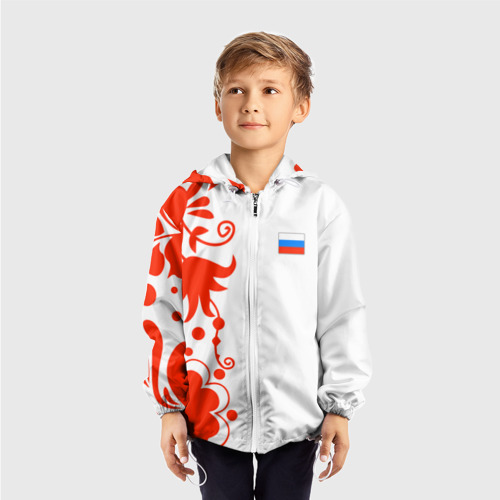 Детская ветровка 3D Russia - White Collection 2018, цвет белый - фото 3