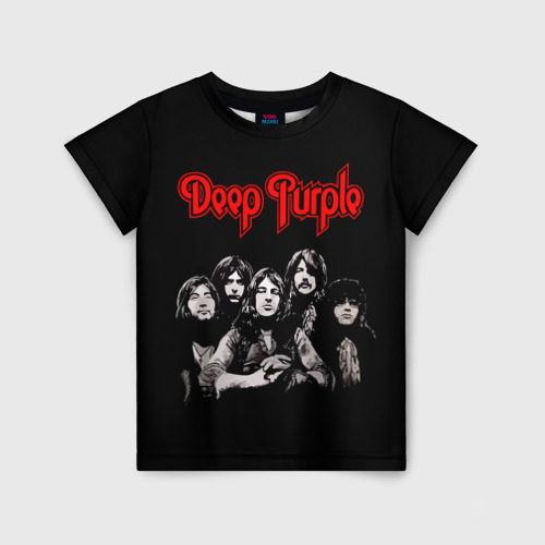 Детская футболка 3D Deep Purple, цвет 3D печать