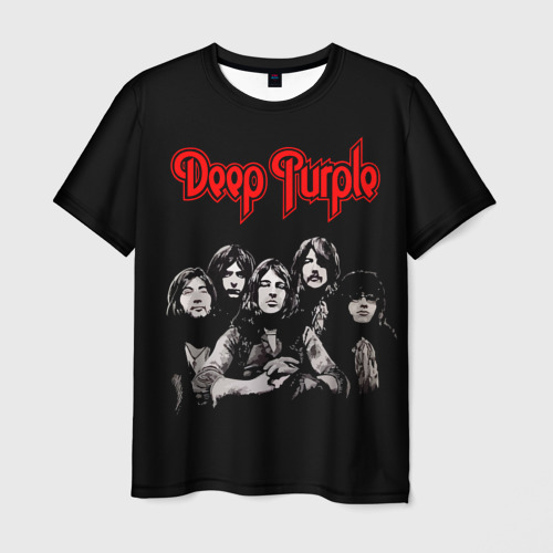 Мужская футболка 3D Deep Purple Фото 01 Мужская футболка 3D Deep Purple Фото 01