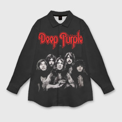 Мужская рубашка oversize 3D Deep Purple