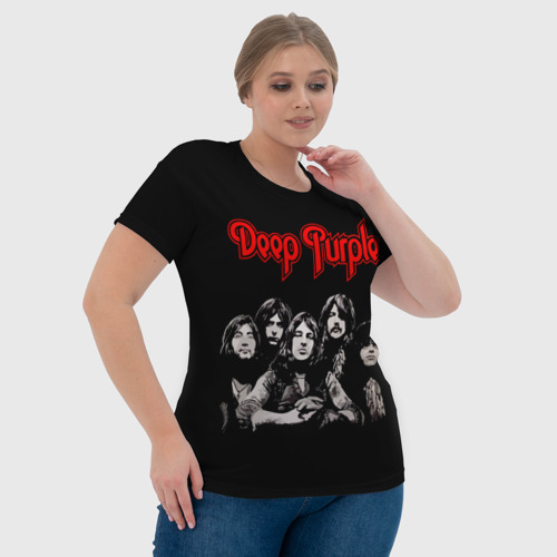 Женская футболка 3D Deep Purple, цвет 3D печать - фото 6