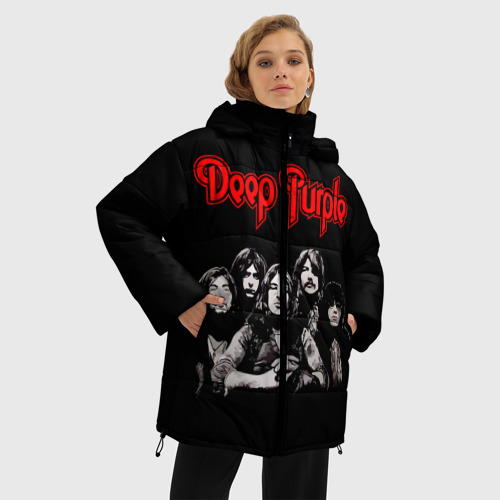 Женская зимняя куртка Oversize Deep Purple, цвет черный - фото 3