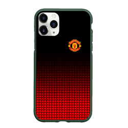 Чехол для iPhone 11 Pro матовый Манчестер Юнайтед FCMU Manchester united