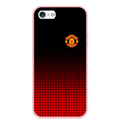 Чехол для iPhone 5/5S матовый Манчестер Юнайтед FCMU Manchester united