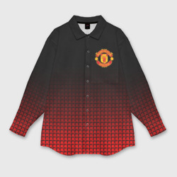 Женская рубашка oversize 3D Манчестер Юнайтед FCMU Manchester united