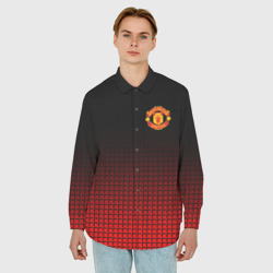 Мужская рубашка oversize 3D Манчестер Юнайтед FCMU Manchester united - фото 2