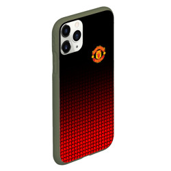 Чехол для iPhone 11 Pro матовый Манчестер Юнайтед FCMU Manchester united - фото 2