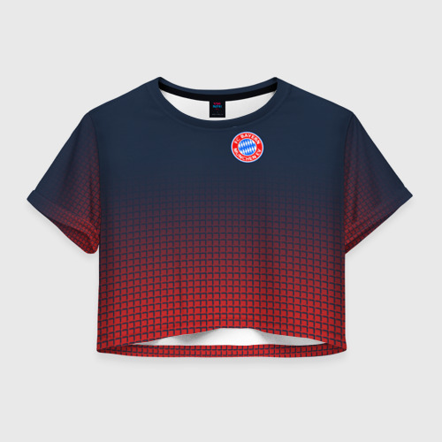 Женская футболка Crop-top 3D Bayern Munchen