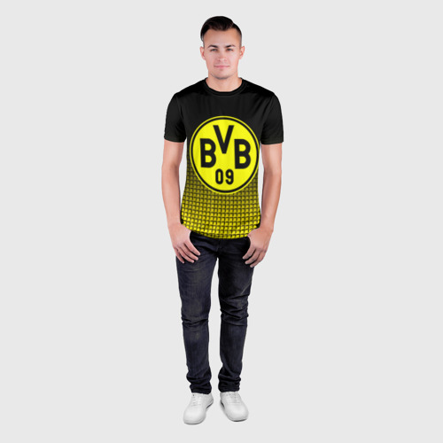 Мужская футболка 3D Slim FC Borussia 2018 Original #1 - фото 4