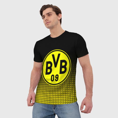 Мужская футболка 3D FC Borussia 2018 Original #1, цвет 3D печать - фото 3