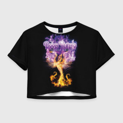 Женская футболка Crop-top 3D Deep Purple