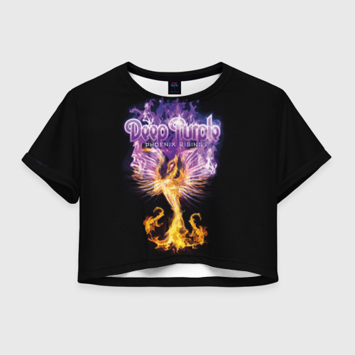 Женская футболка Crop-top 3D Deep Purple