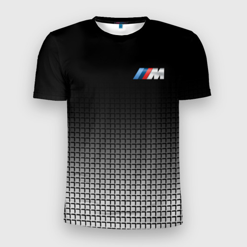 Мужская футболка 3D Slim BMW 2018 Black and White III, цвет 3D печать