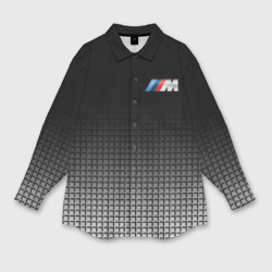 Женская рубашка oversize 3D BMW 2018 Black and White III