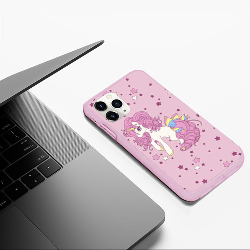 Чехол для iPhone 11 Pro Max матовый Единорог,, цвет розовый - фото 5