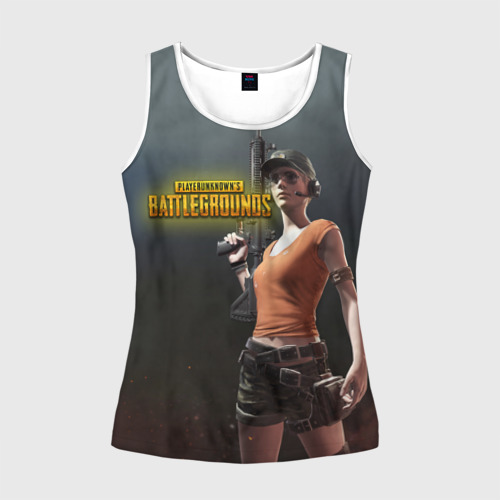 Женская майка 3D Playerunknown's battlegrounds Фото 01 Женская майка 3D Playerunknown's battlegrounds Фото 01