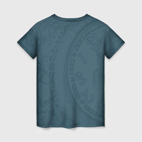 Женская футболка 3D с принтом Юго повелитель порталов вакфу, вид сзади #1