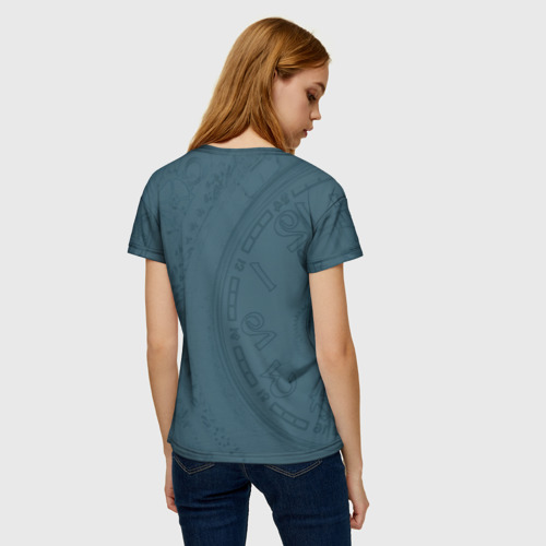 Женская футболка 3D с принтом Юго повелитель порталов вакфу, вид сзади #2