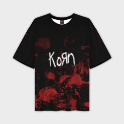 Мужская футболка oversize 3D Korn