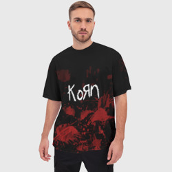 Мужская футболка oversize 3D Korn - фото 2