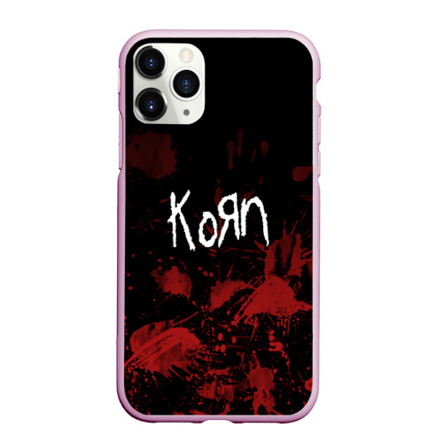 Чехол для iPhone 11 Pro Max матовый с принтом Korn, вид спереди #2