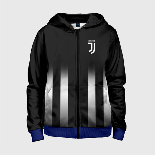 Детская толстовка 3D на молнии Juventus 2018 Line, цвет синий