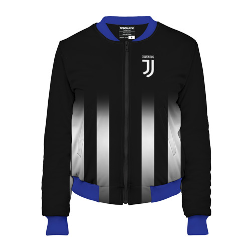 Женский бомбер 3D Juventus 2018 Line, цвет синий