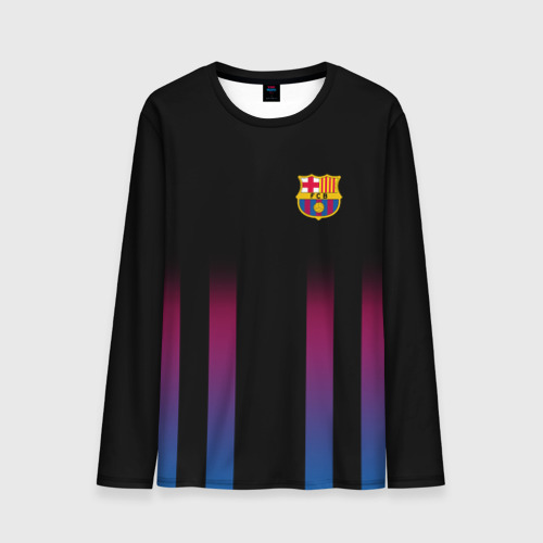 Мужской лонгслив 3D FC Barcelona Color Line, цвет 3D печать