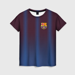 Женская футболка 3D FC Barcelona Gradient