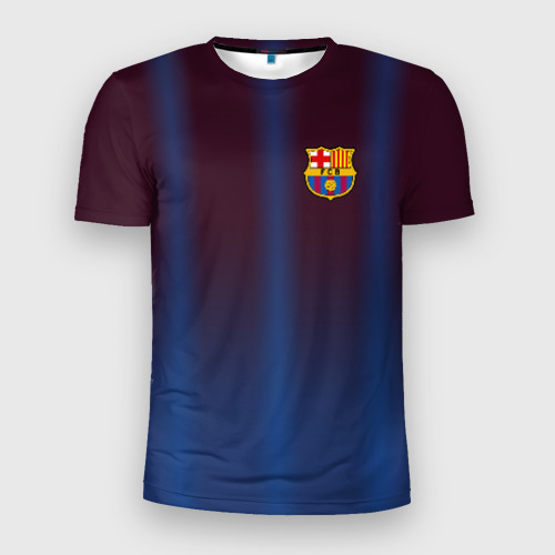 Мужская футболка 3D Slim FC Barcelona Gradient