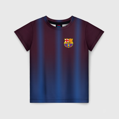 Детская футболка 3D FC Barcelona Gradient, цвет 3D печать